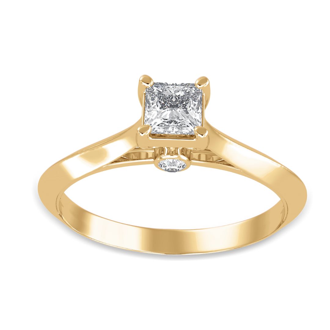 .5 Carat Princess Hidden Halo Solitaire