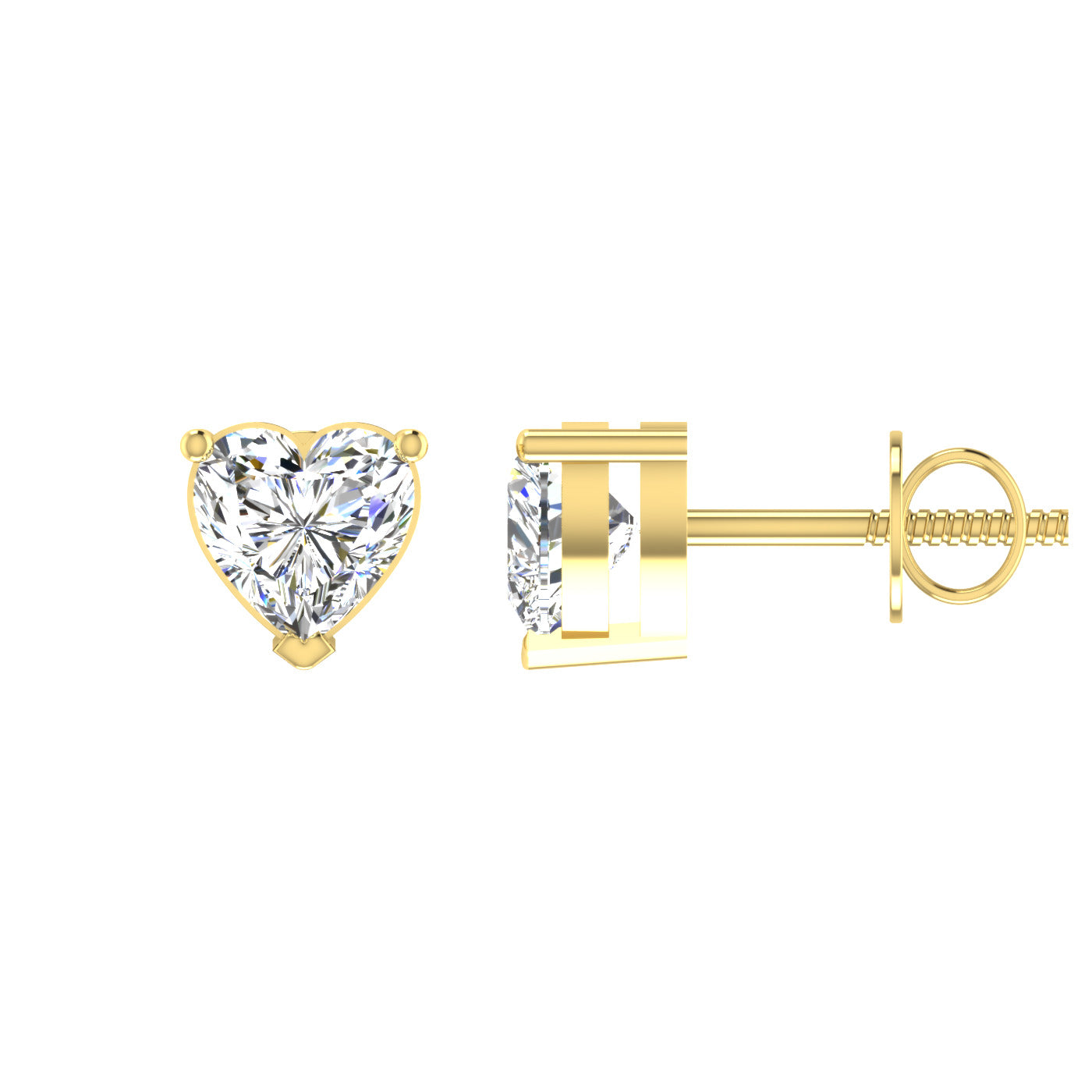 Perfect for her: Diamond heart earrings for a special girl's birthday. 