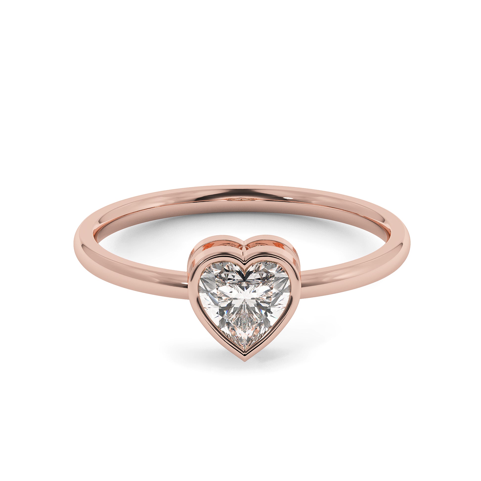 Ethical & dazzling: Lab-grown diamond ring with a loving touch. 